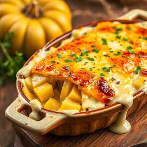 Chayote Gratin - Creamy Cheese Bake